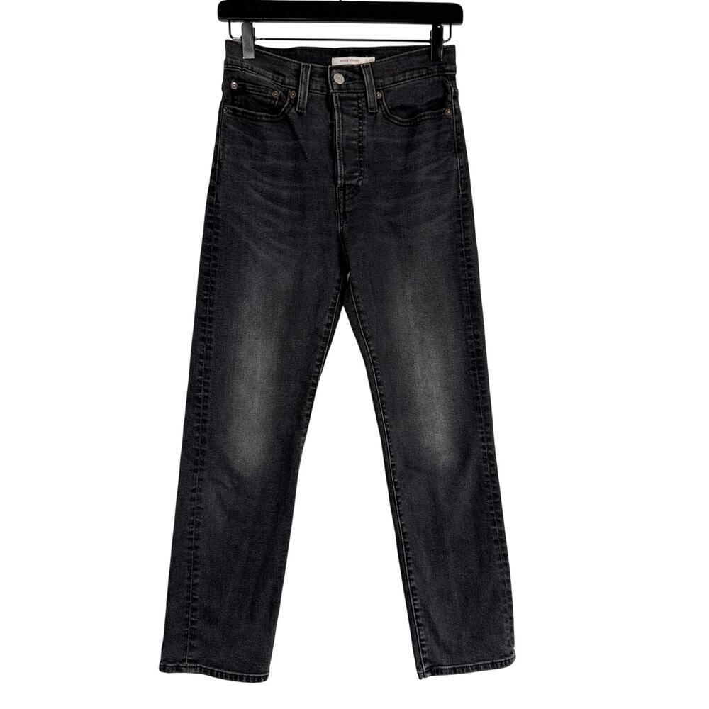 Levi's Womens Wedgie Straight High Rise Black Jeans - 27 W27 L27